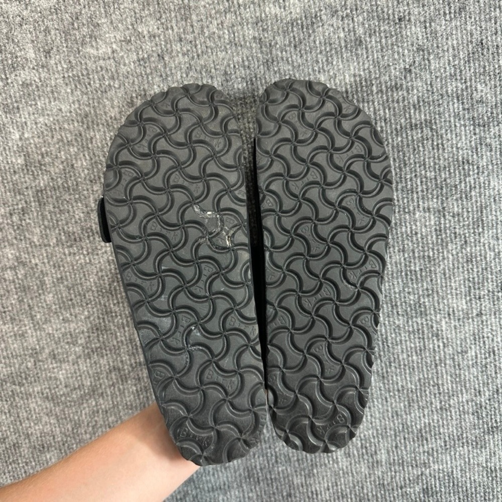 Birkenstock Arizona Big Buckle Black Oiled Leather Sandals 38 L7 M5 - Picture 6 of 13